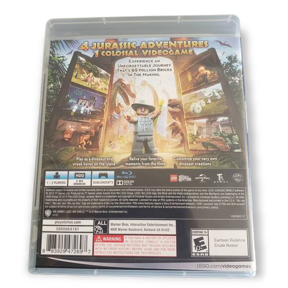 PS3 LEGO Jurassic World Video Game • Playstation 3 - Picture 2 of 4